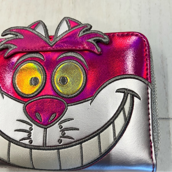 Loungefly Disney 100 Platinum Alice n Wonderland Cheshire Cat Backpack & Wallet‎ - Picture 4 of 16
